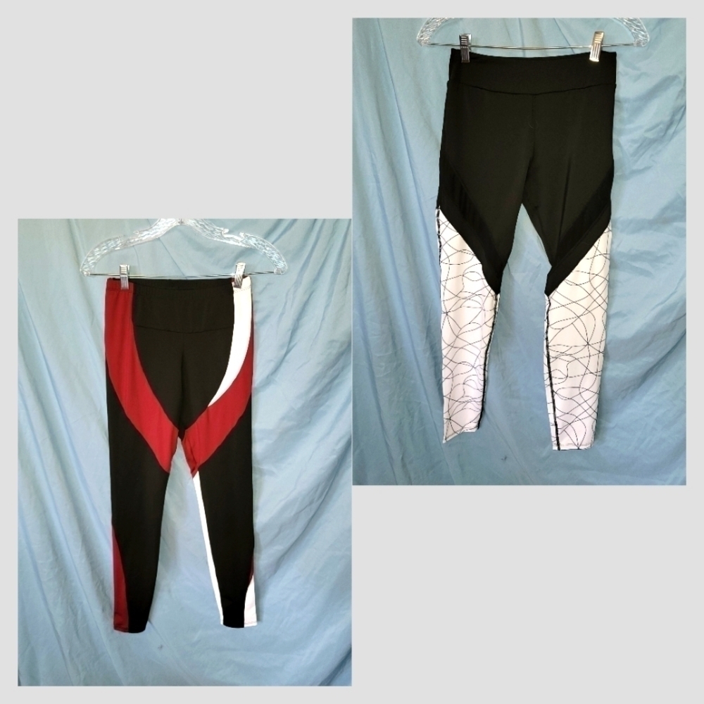 SHEIN 2 pairs Women's athletic Yoga Leggings Small T09